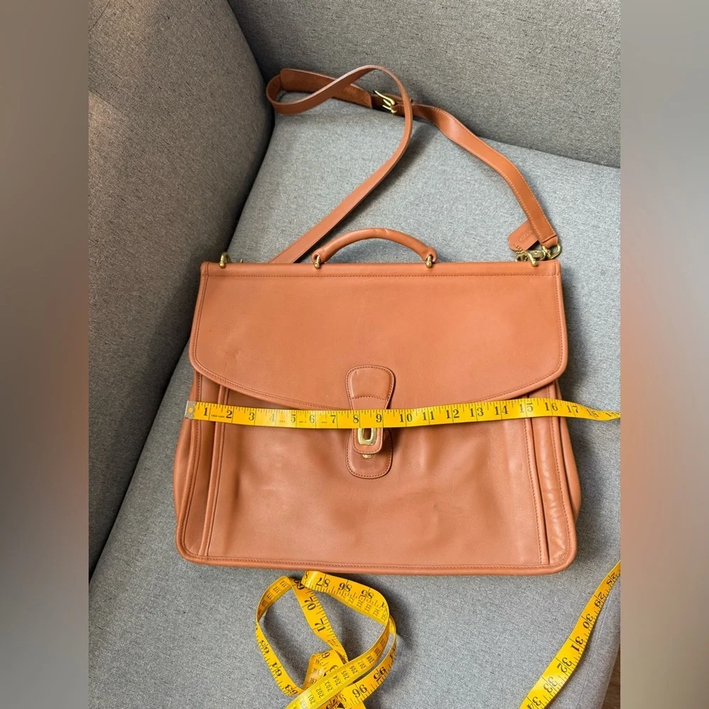 Vintage COACH Vintage 2way Briefcase Hand Bag Business K9Z 5266 Leather Brown - Picture 14 of 14